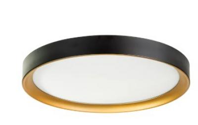 Auster Black & Gold Trim to Suit 24W LED Ceiling Oyster